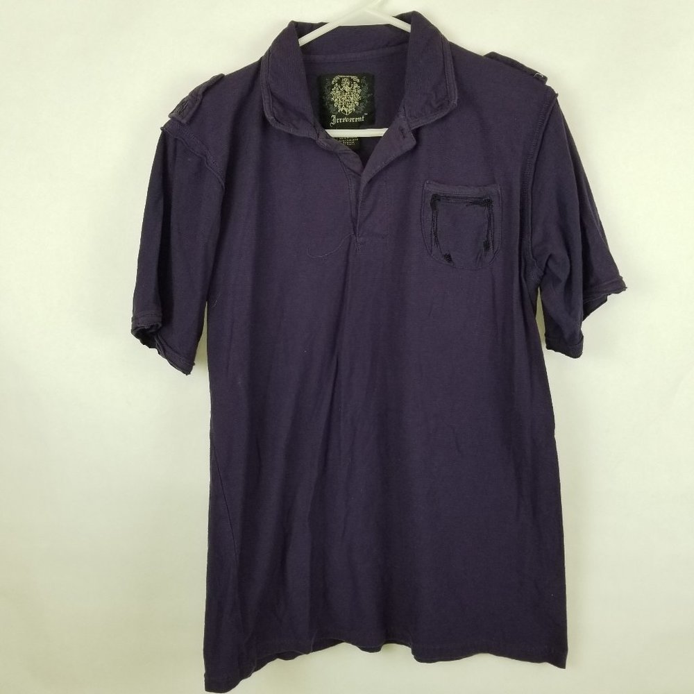Irreverent Short Sleeve Size L Purple